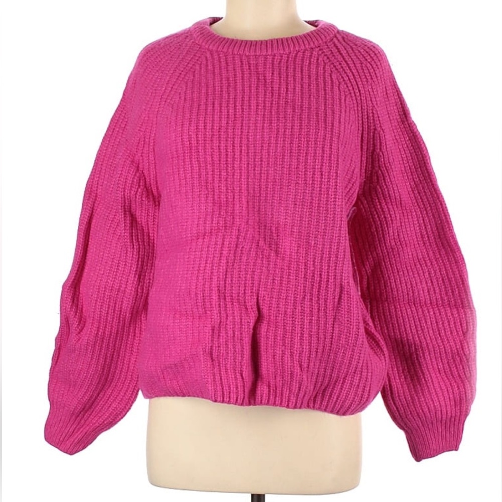 Pink Barbour crewneck sweater